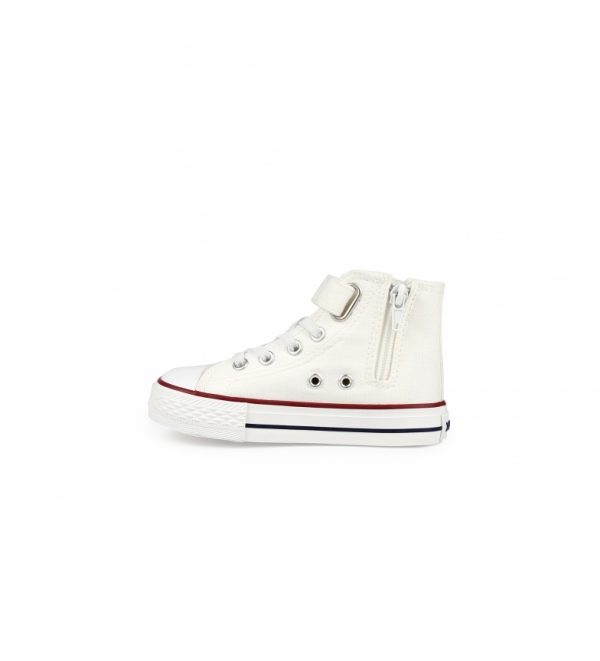 zapatilla loneta botin lito 16N blanco chika10 - Imagen 2