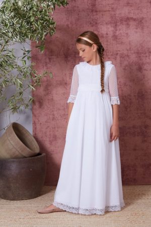 vestido comunion constanza flor de c