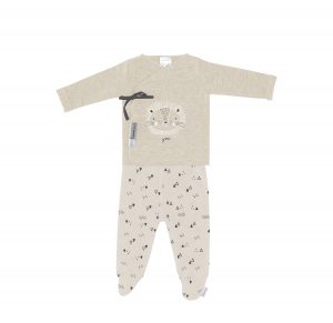 conjunto algodon lino leon 0-1 mes coimasa