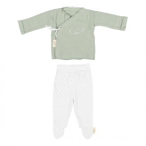 conjunto algodon dream verde menta 0-1 mes coimasa