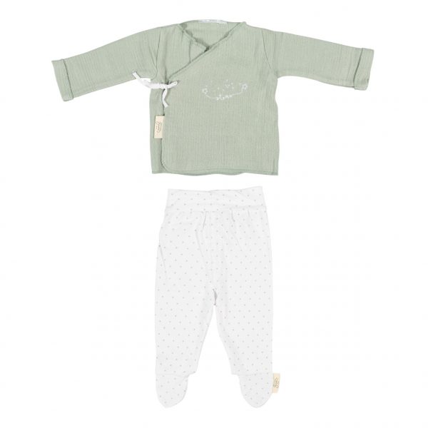 conjunto algodon dream verde menta 0-1 mes coimasa