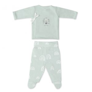conjunto algodon erizo verde menta 0-1 mes coimasa
