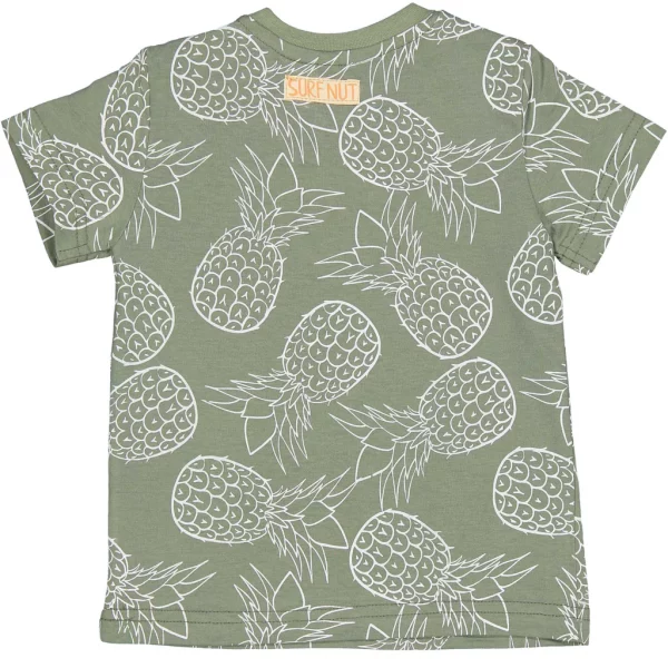 camiseta lagarto y piñas verde birba - Imagen 2