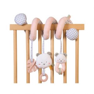 espiral con sonajeros sweet & fun rosa saro