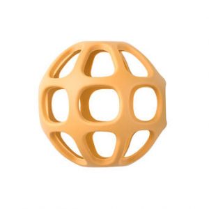 pelota sensorial silicona mostaza saro