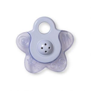 MORDEDOR DE AGUA CON SONAJERO "STAR" DUSTY BLUE SARO