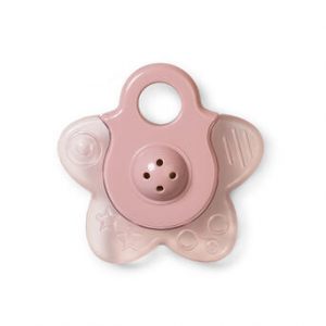 MORDEDOR DE AGUA CON SONAJERO "STAR" DUSTY PINK SARO