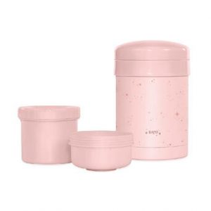 TERMO PARA SÓLIDOS CON CONTENEDORES 350ML + 200 ML DUSTY PINK SARO