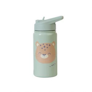 BOTELLA TÉRMICA CON PAJITA 350ML JUNGLE CHEETAH SARO