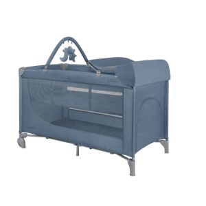 CUNA DE VIAJE SO GIFTED PLUS 2 NIVELES AZUL KIKKABOO