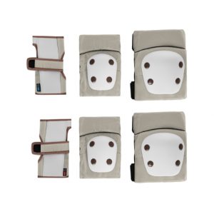 PROTECTORES PARA RODILLAS Y CODOS BEIGE KIKKABOO