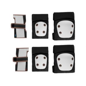 PROTECTORES PARA RODILLAS Y CODOS NEGRO KIKKABOO