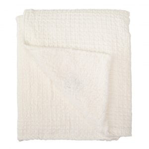 MANTA COCHE WAFFLE/CORALINA BLANCO BIMBIDREAMS