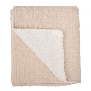 MANTA COCHE WAFFLE/CORALINA GRIS BEIGE BIMBIDREAMS