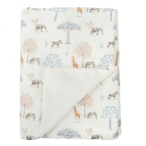 MANTA COCHE MICROFIBRA DOTS TANZANIA BIMBIDREAMS