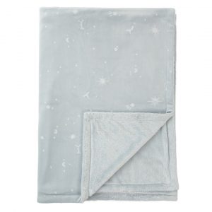 MANTA COCHE EMBOSSED AZUL GRIS BIMBIDREAMS