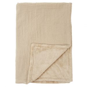 MANTA COCHE MUSELINA CON CORALINA LINO BIMBIDREAMS