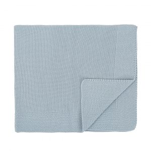 TOQUILLA TRICOT ALGODÓN COCHE AZUL GRIS BIMBIDREAMS