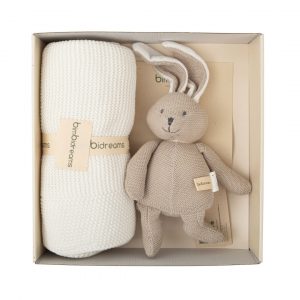 TOQUILLA TRICOT COCHE + PELUCHE BLANCA BIMBIDREAMS (copia)