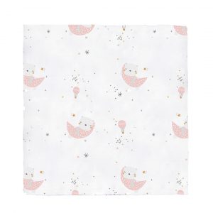 MUSELINA BAMBÚ LUNAS ROSA BIMBIDREAMS