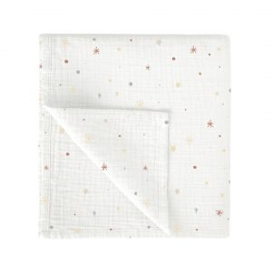 MUSELINA BAMBÚ STAR AZUL BIMBIDREAMS