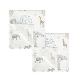 PACK 2 GASAS 100% ALGODÓN TANZANIA BIMBIDREMS