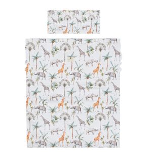 FUNDA NÓRDICA CUNA + FUNDA ALMOHADA ÁFRICA BIMBIDREAMS