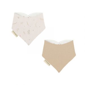 PACK 2 BABEROS BANDANAS BOTANIC BIMBIDREAMS