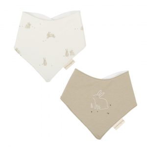 PACK 2 BABEROS BANDANAS BUNNY BIMBIDREAMS