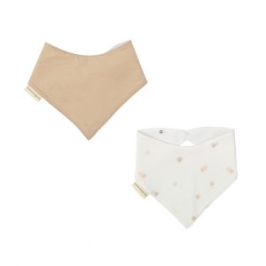PACK 2 BABEROS BANDANAS CIEL LINO BIMBIDREAMS