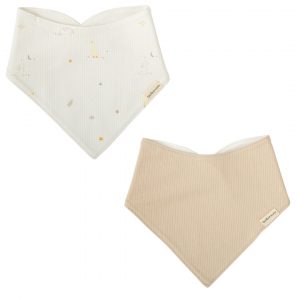 PACK 2 BABEROS BANDANAS HAPPY FOREST BIMBIDREAMS