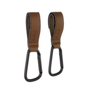 COLGADOR MOSQUETÓN BROWN LEATHER JANE