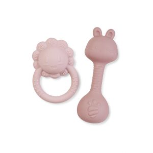 SET MORDEDORES CON SONAJERO TINY TREASURES ROSA SARO