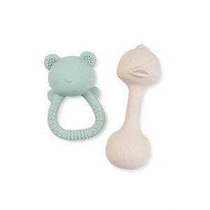 SET MORDEDORES CON SONAJERO TINY TREASURES VERDE SARO