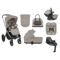 COCHE GOYA + SILLA DE COCHE + GRUPO 0  CHAMPAGNE BEIGE KIKKABOO