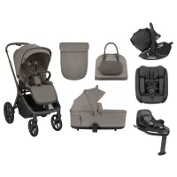 COCHE GOYA + SILLA DE COCHE + GRUPO 0  MOCCA TOPO KIKKABOO