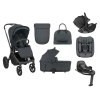 COCHE GOYA + SILLA DE COCHE + GRUPO 0 GRAPHITE GRIS KIKKABOO