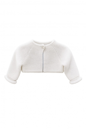 CHAQUETA PUNTO BÁSICO BLANCO SARDÓN