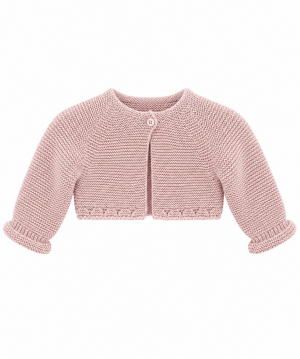 CHAQUETA PUNTO BÁSICO CALADA ROSADO SARDÓN