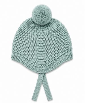 GORRO POMPÓN VERDE MENTA SARDÓN