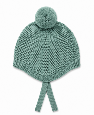 GORRO POMPÓN VERDE JADE SARDÓN