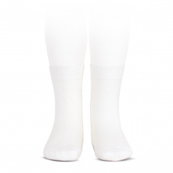 CALCETINES CORTOS LISO BLANCO CONDOR