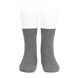 CALCETINES CORTOS LISO GRIS CLARO CONDOR