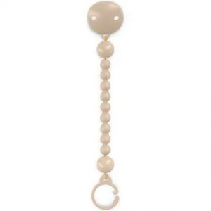 CADENA DE CHUPETES BOLITAS BEIGE SUAVINEX
