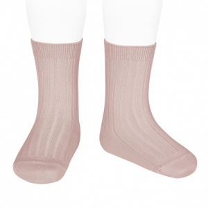 CALCETINES CORTOS CANALÉ ROSA EMPOLVADO CONDOR