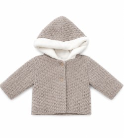 CHAQUETÓN PUNTO ARIANA PIEDRA SARDÓN