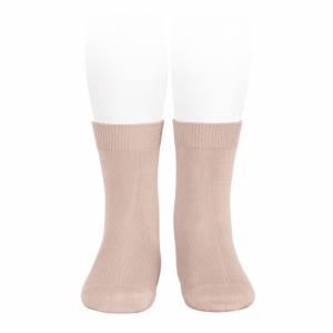 CALCETINES CORTÓ BÁSICO LISO ROSA EMPOLVADO CONDOR