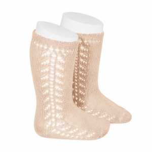 CALCETINES ALTOS CALADO NUDE CONDOR