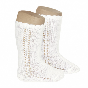 CALCETINES ALTOS CALADO NATA CONDOR