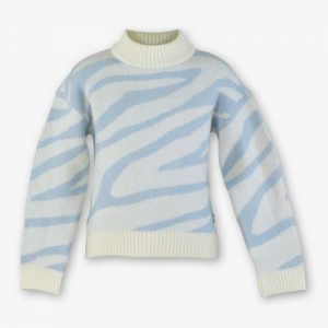 JERSEY CEBRA AZUL Y BEIGE MIRANDA